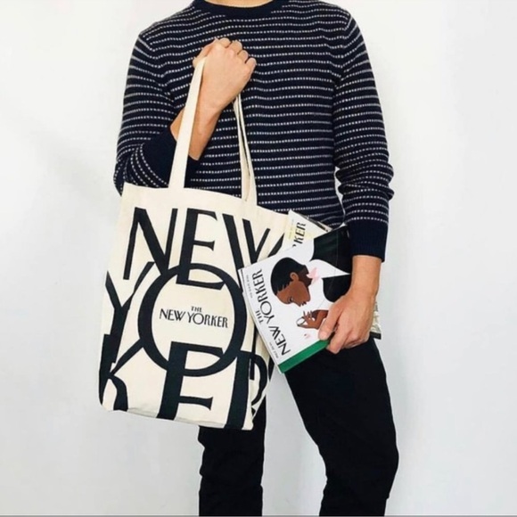 Iconic New Yorker Canvas Tote Carryall Bag - Picture 2 of 9